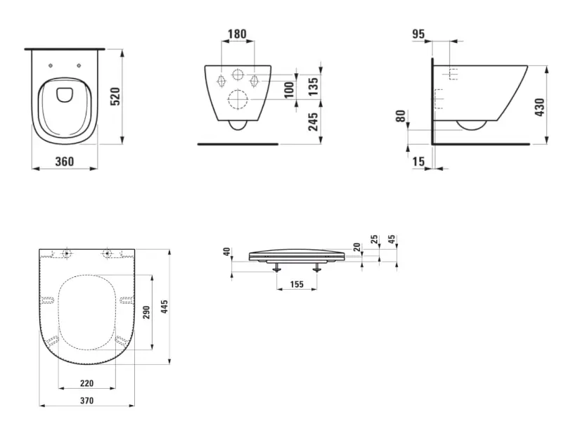 Laufen - Lua - WC - H8660800000001 – 2. kép