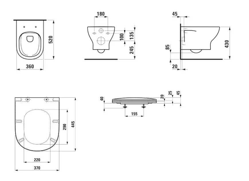 Laufen - Lua - WC - H8660810000001 – 2. kép