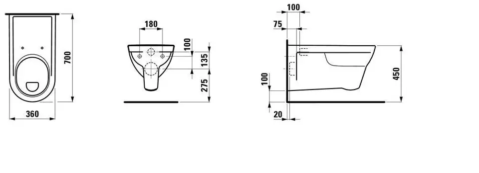 Laufen - Pro Liberty - WC - H8209530000001 – 2. kép