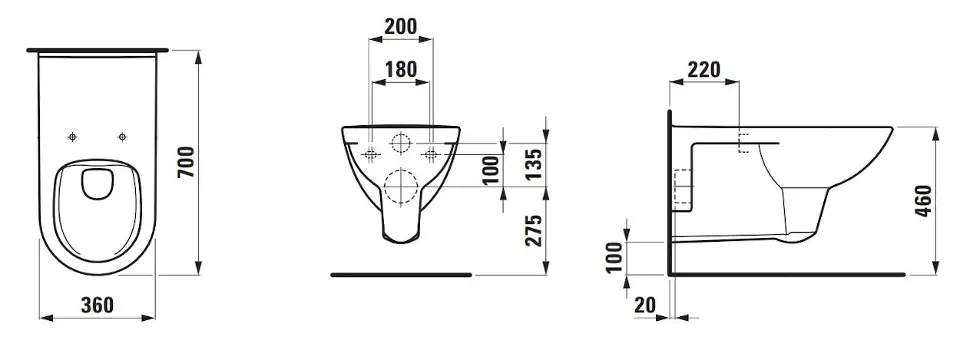 Laufen - Pro Liberty - WC - H8219540000001 – 2. kép