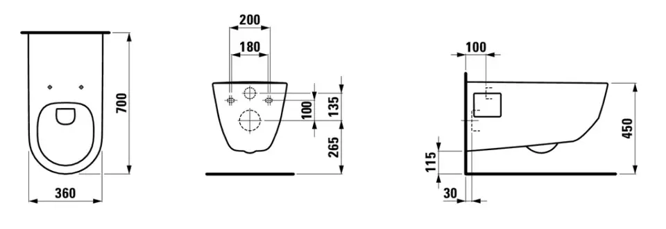 Laufen - Pro Liberty - WC - H8219600000001 – 2. kép