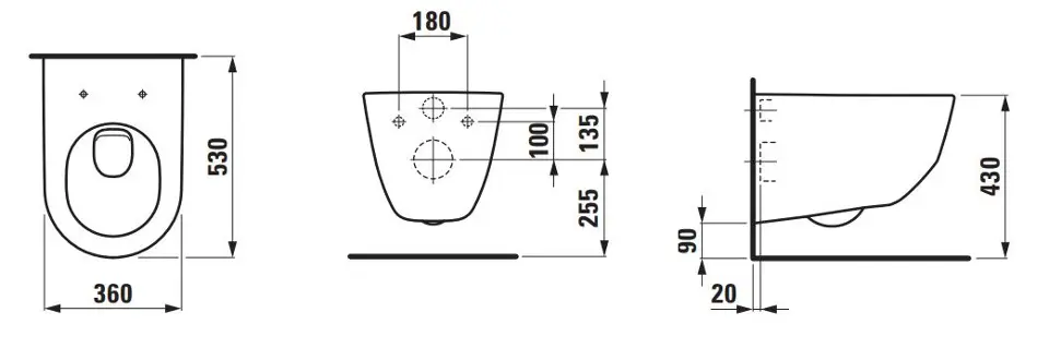 Laufen - Pro - WC - H8209560000001 – 2. kép