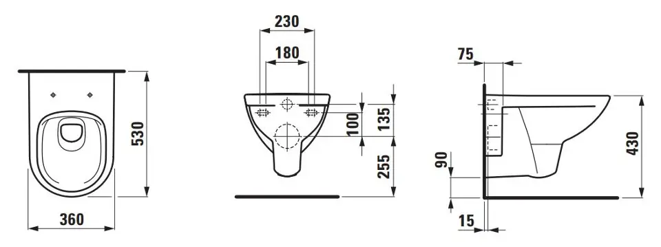 Laufen - Pro - WC - H8209604000001 – 2. kép