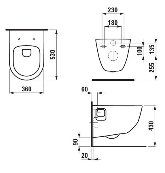 Laufen - Pro - WC - H8209640000001 – 2. kép