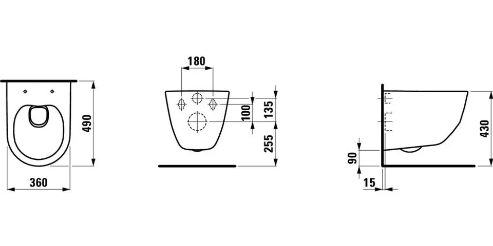 Laufen - Pro - WC - H8209654000001 – 2. kép