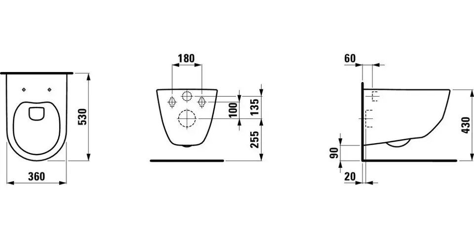 Laufen - Pro - WC - H8209660000001 – 2. kép