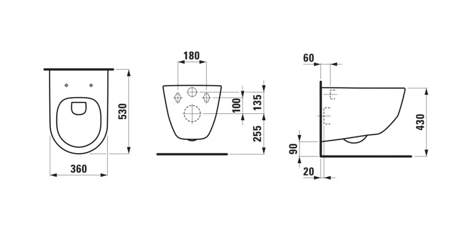 Laufen - Pro - WC - H8209667160001 – 2. kép