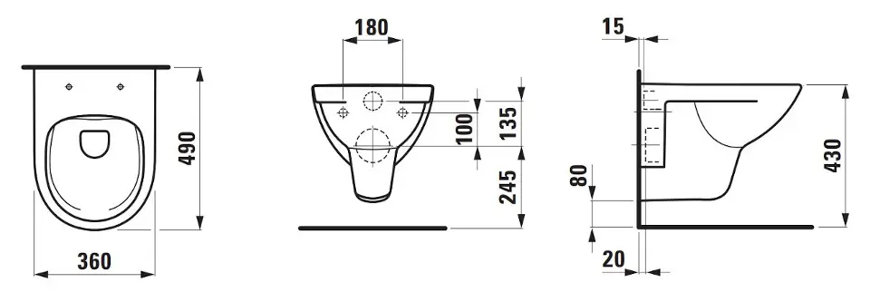 Laufen - Pro - WC - H8219520000001 – 2. kép