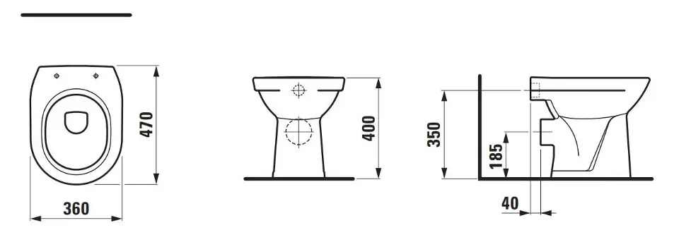 Laufen - Pro - WC - H8219564000001 – 2. kép