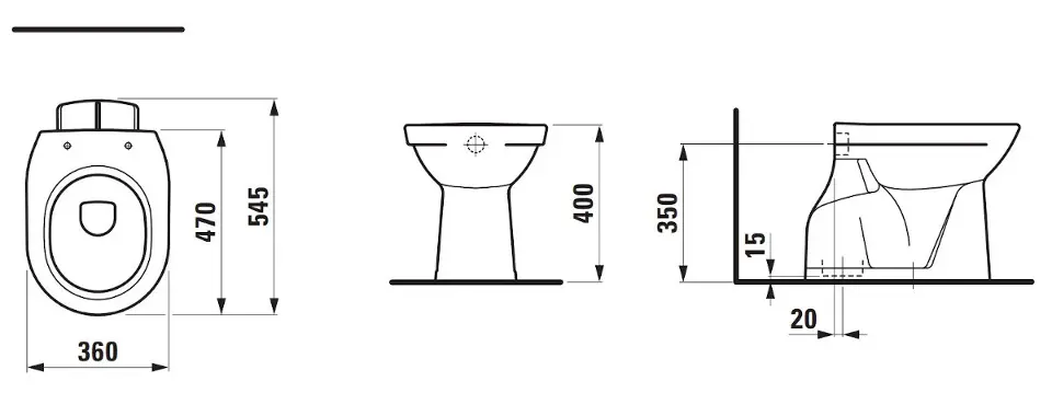 Laufen - Pro - WC - H8219570000001 – 2. kép