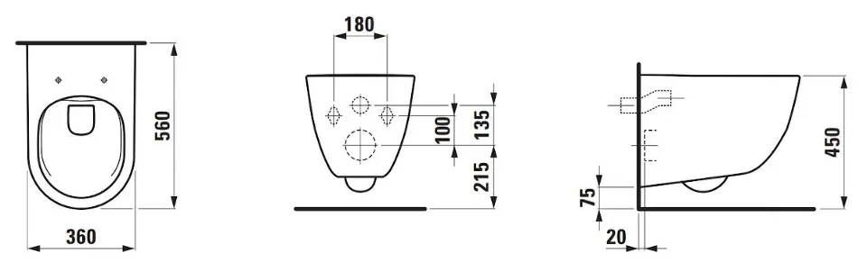Laufen - Pro - WC - H8219624000001 – 2. kép