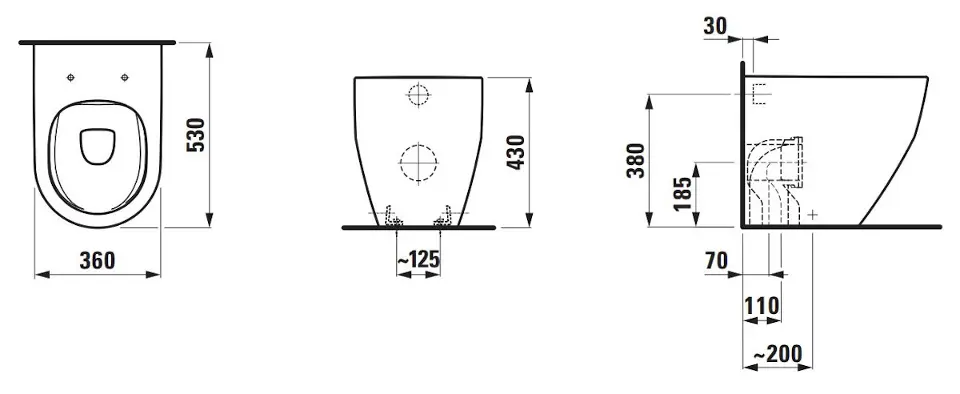 Laufen - Pro - WC - H8229560000001 – 2. kép