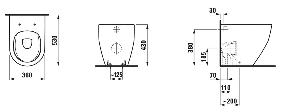Laufen - Pro - WC - H8229564000001 – 2. kép