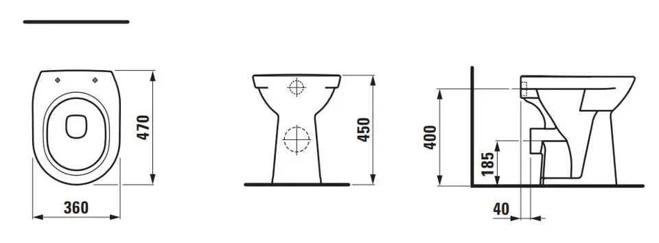 Laufen - Pro - WC - H8259557570001 – 2. kép