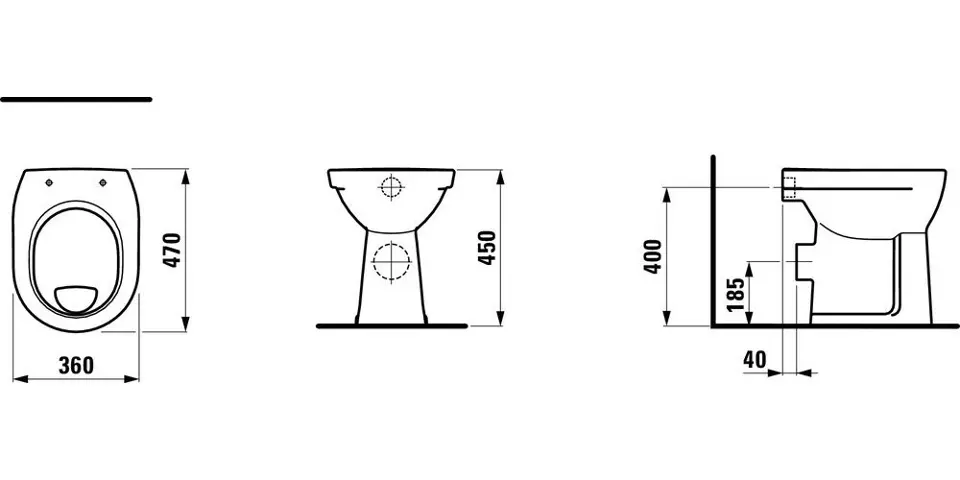 Laufen - Pro - WC - H8259560000001 – 2. kép