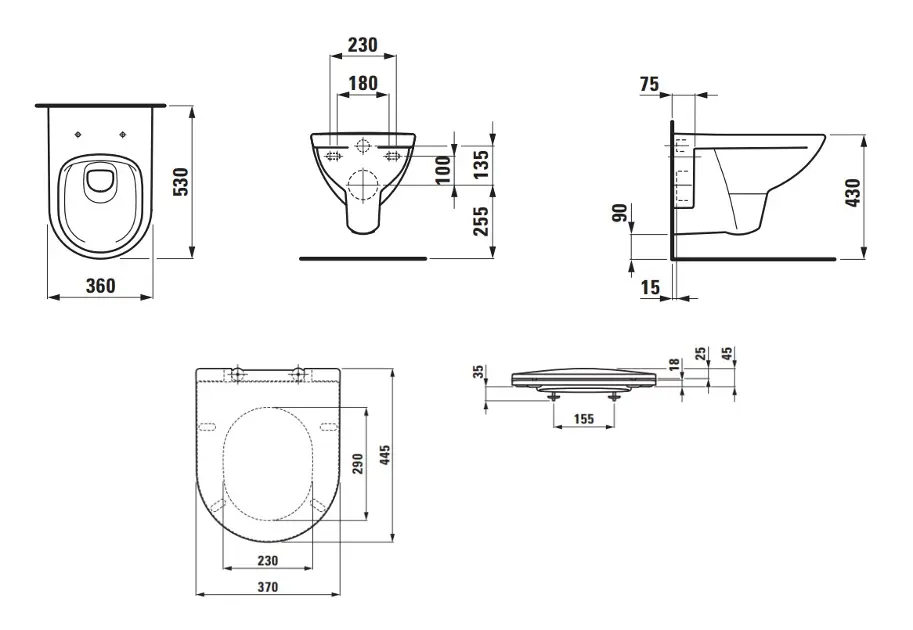 Laufen - Pro - WC - H8669510000001 – 2. kép