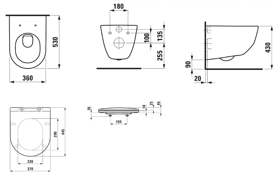 Laufen - Pro - WC - H8669530000001 – 2. kép