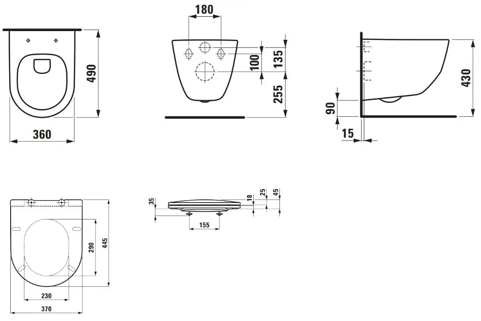 Laufen - Pro - WC - H8669550000001 – 2. kép