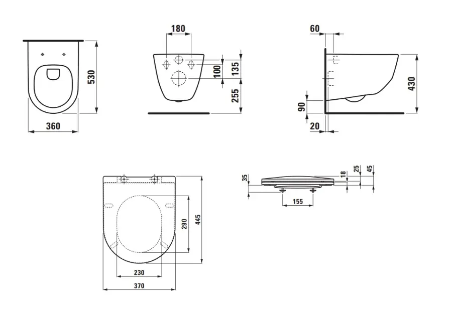 Laufen - Pro - WC - H8669570000001 – 2. kép