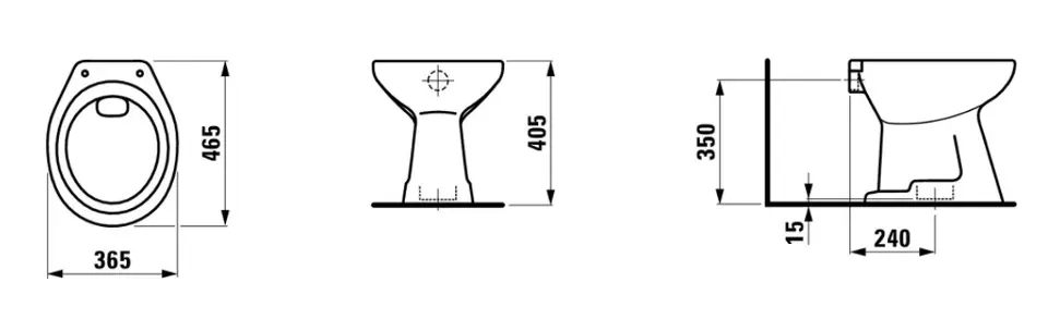 Laufen - Sedan - WC - H8212270000271 – 2. kép