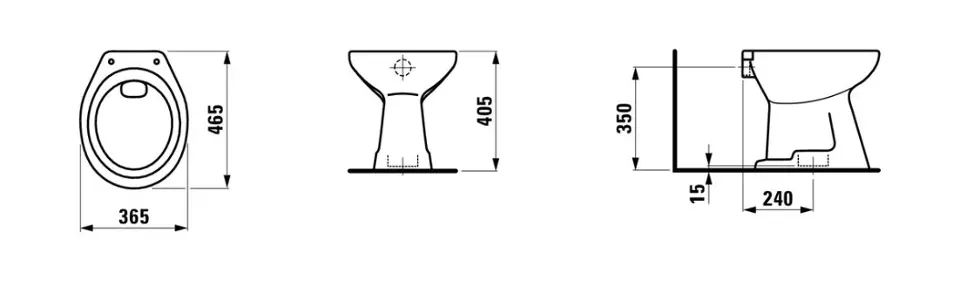 Laufen - Sedan - WC - H8212274000271 – 2. kép
