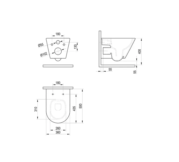 Ravak - Flow - WC - X01985 – 2. kép