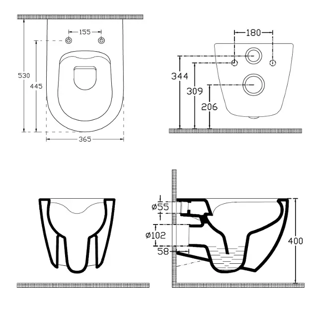 Sapho - Infinity - WC - 10NF02004-2P – 2. kép