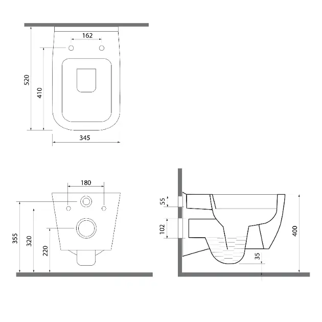 Sapho - Isvea Vea - WC - 10VA02001 – 2. kép