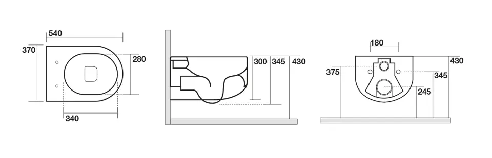Sapho - Kerasan Flo - WC - 311101 – 2. kép