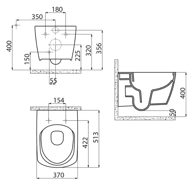 Sapho - Sanitary ceramics - WC - GC321 – 2. kép