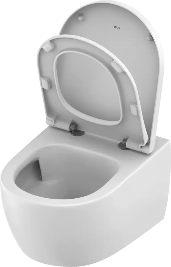 TECEloft szett, Cyclon öblítésű WC-kerámiával és klasszikus, magasított kialakítású WC-ülőkével – 2. kép
