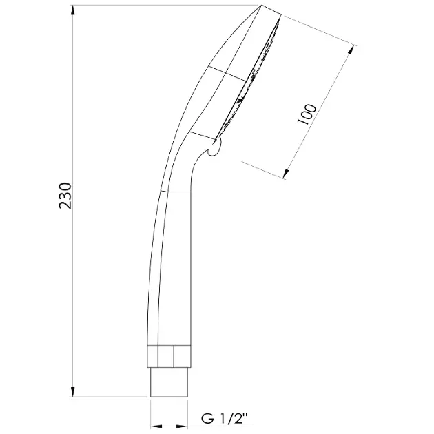 Aqualine - Showers - Kézi zuhanyfej - SC106 – 2. kép