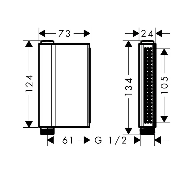 Axor - One - Kézi zuhanyfej - 45720950 – 2. kép