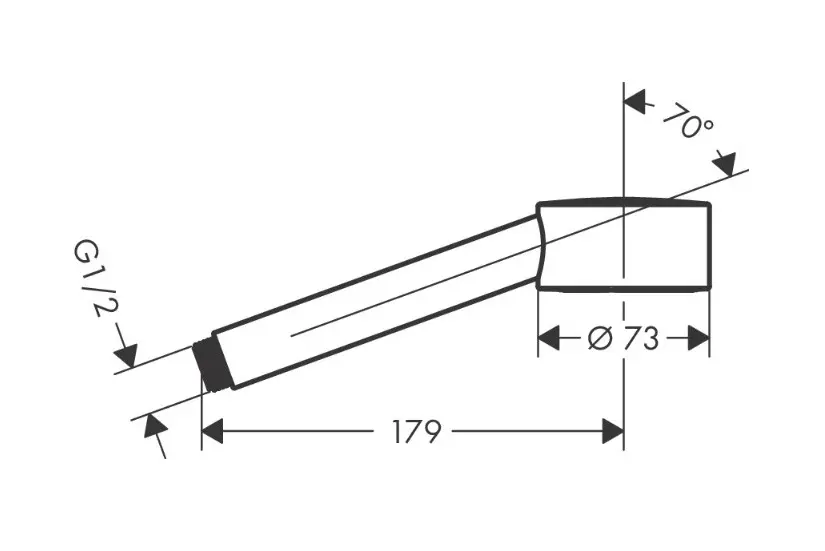 Axor - One - Kézi zuhanyfej - 48651340 – 2. kép