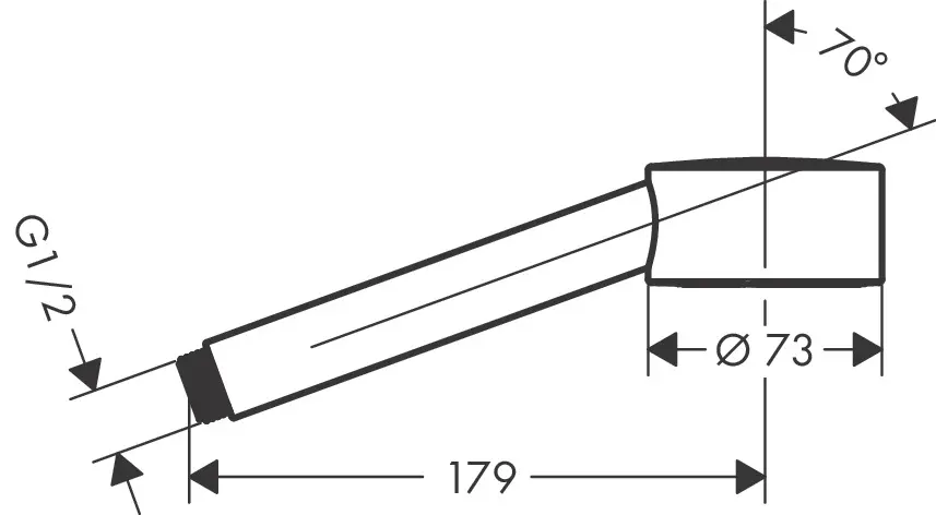 Axor - One - Kézi zuhanyfej - 48651670 – 2. kép