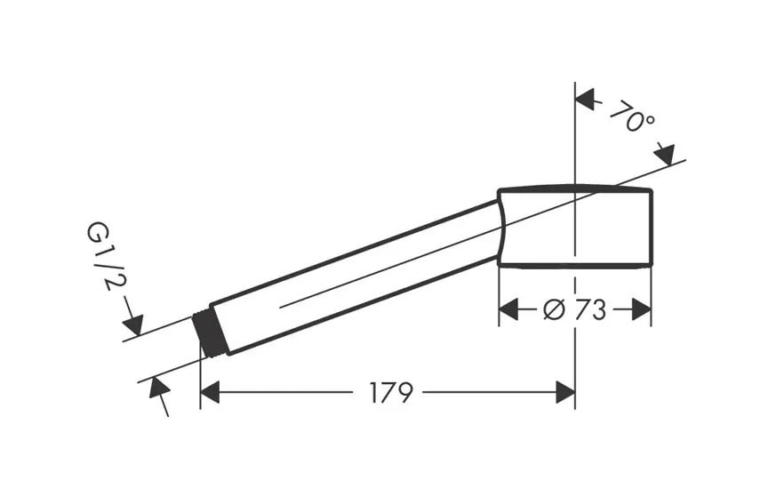 Axor - One - Kézi zuhanyfej - 48651950 – 2. kép