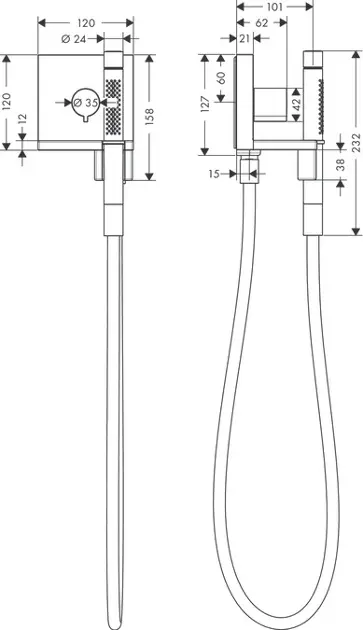 Axor - ShowerCollection - Kézi zuhanyfej - 10651000 – 2. kép