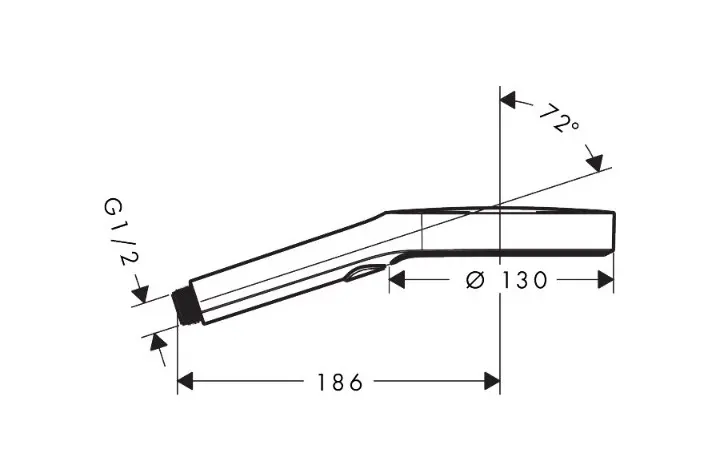 Axor - ShowerSolutions - Kézi zuhanyfej - 39772820 – 2. kép