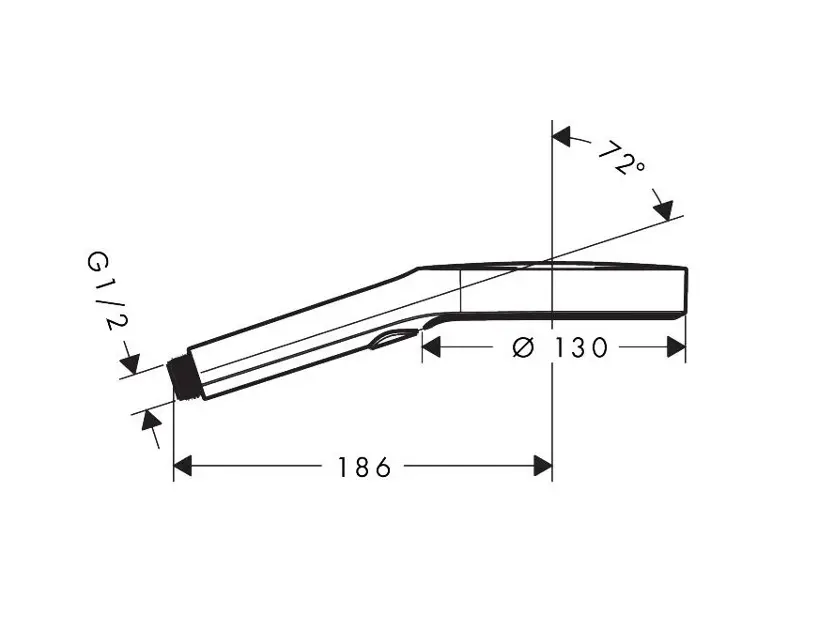 Axor - ShowerSolutions - Kézi zuhanyfej - 39773820 – 2. kép