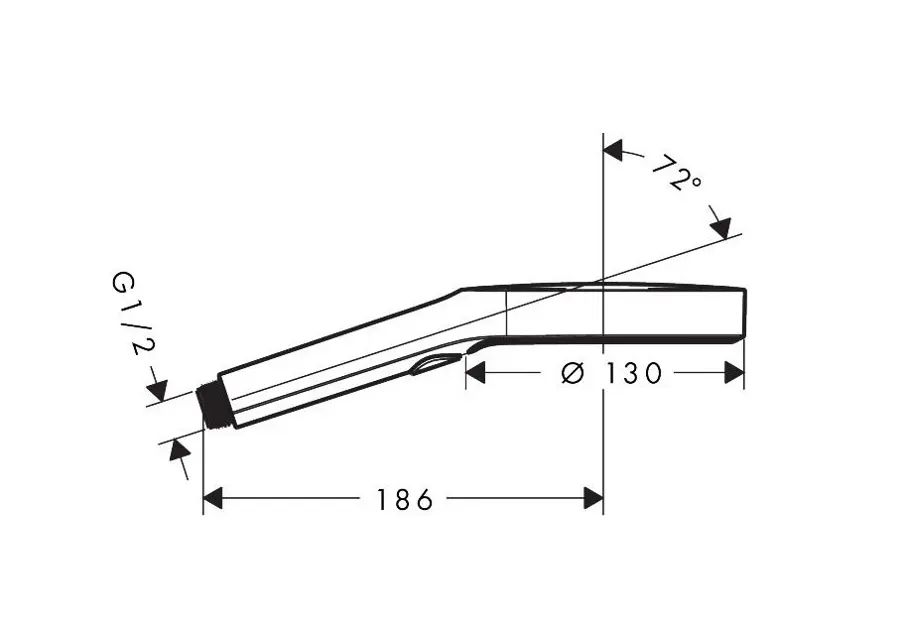 Axor - ShowerSolutions - Kézi zuhanyfej - 39774140 – 2. kép