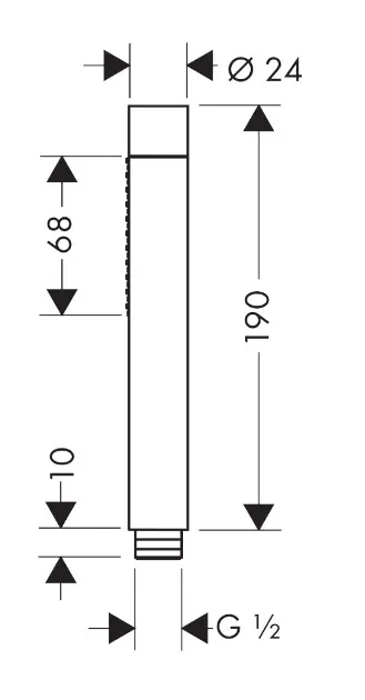 Axor - Starck - Kézi zuhanyfej - 28532670 – 2. kép