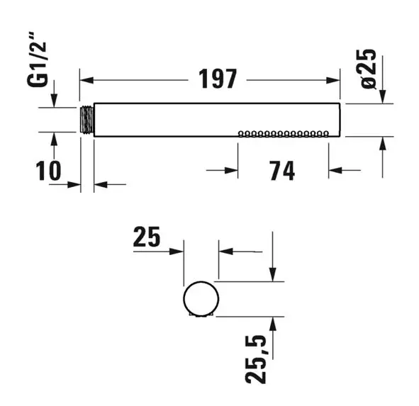 Duravit - Showers - Kézi zuhanyfej - UV0640001046 – 2. kép
