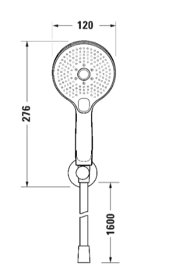 Duravit - Showers - Kézi zuhanyfej - UV0712001005 – 2. kép