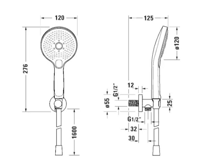 Duravit - Showers - Kézi zuhanyfej - UV0762001005 – 2. kép