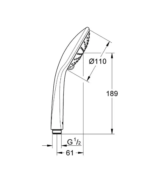 Grohe - Euphoria - Kézi zuhanyfej - 27220000 – 2. kép