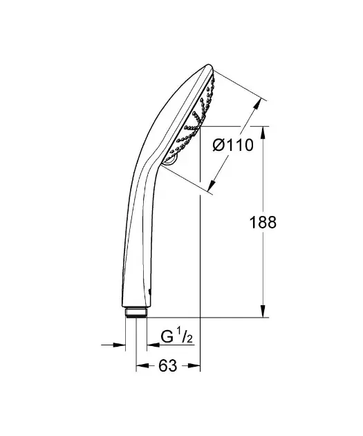Grohe - Euphoria - Kézi zuhanyfej - 27221000 – 2. kép