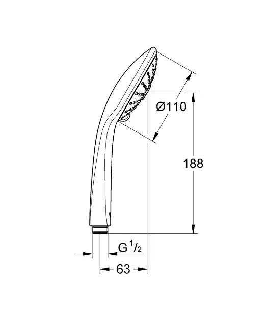 Grohe - Euphoria - Kézi zuhanyfej - 27221001 – 2. kép