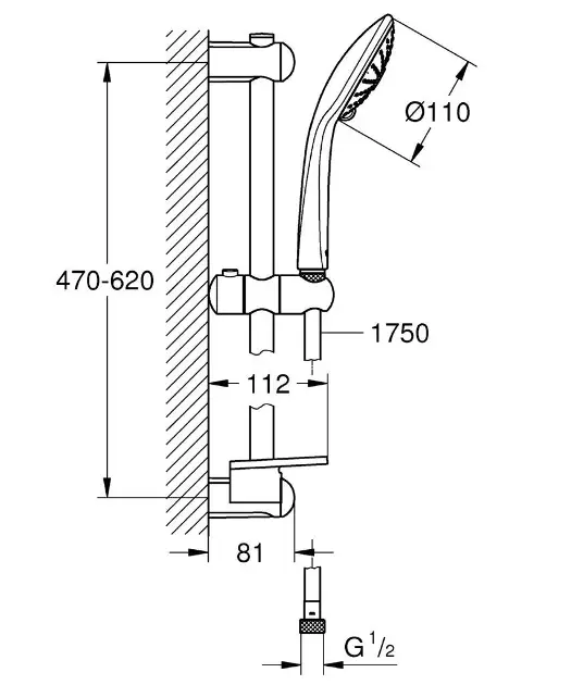 Grohe - Euphoria - Kézi zuhanyfej - 27231001 – 2. kép