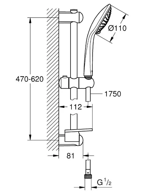 Grohe - Euphoria - Kézi zuhanyfej - 27232001 – 2. kép