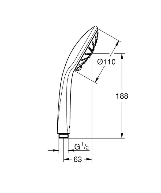 Grohe - Euphoria - Kézi zuhanyfej - 27239000 – 2. kép